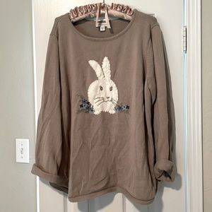 Adorable bunny sweater size 2X